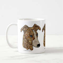 Whippet Gekritzel-Kaffee-Tasse Kaffeetasse