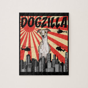 Whippet-Geschenk   lustige japanische Dogzilla-Pei