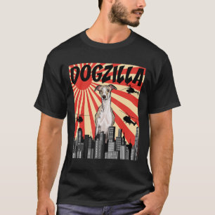 Whippet-Geschenk   lustige japanische Dogzilla-Pei T-Shirt