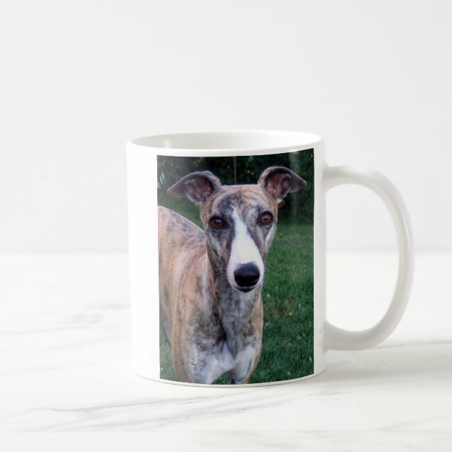 whippet Gesicht Kaffeetasse (Rechts)