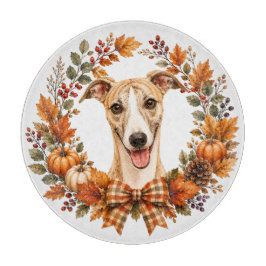 Whippet-Herbstkranz Schneidebrett