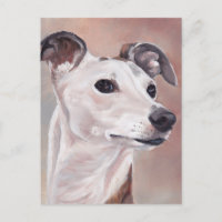 Whippet Hund Art Postkarte