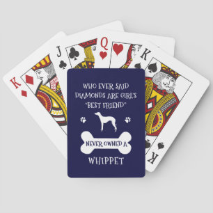 Whippet Hund bester Freund Spielkarten