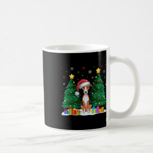 Whippet Hund liebt Weihnachtsmannmütze Ugly Christ Kaffeetasse