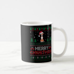 Whippet Hund liebt Weihnachtsmannmütze Weihnachtsb Kaffeetasse