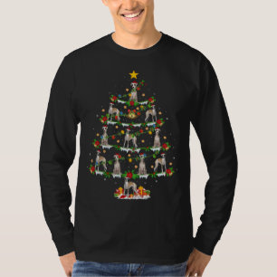 Whippet Hund Lover Xmas Lighting Weihnachten Weihn T-Shirt