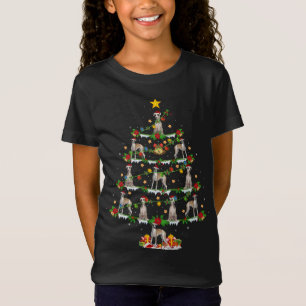 Whippet Hund Lover Xmas Lighting Weihnachten Weihn T-Shirt