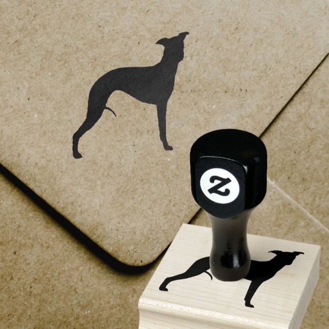 Whippet Hund Rasse Silhouette Gummistempel (Von Creator hochgeladen)
