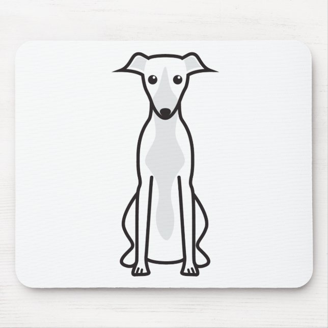 Whippet HundeCartoon Mousepad (Vorne)