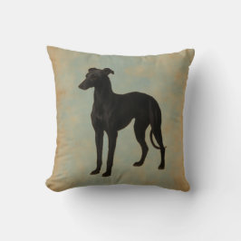 Whippet-Hundekissen Heimdekoration vintage Kissen