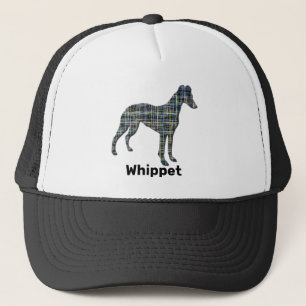 Whippet/Italienisches Greyhound Hund Silhouette Gr Truckerkappe