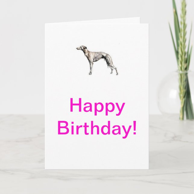 Whippet Karte (Vorderseite)