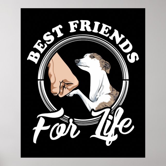 Whippet Lover Geschenke Whippet Lovers Sweet Poster (Vorne)