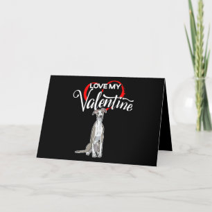 Whippet Lover  Liebe My Whippet Hund Valentinstag Feiertagskarte