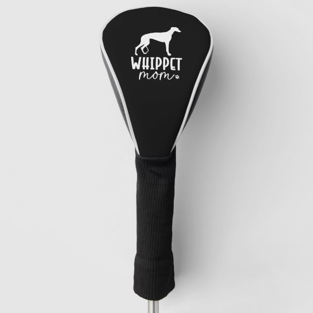 Whippet Mama Golf Headcover (Vorderseite)