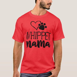 Whippet Mama Shirt Hunde Geschenke für Frauen Moth