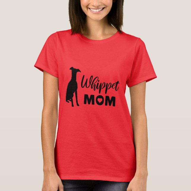 Whippet Mama T-Shirt (Vorderseite)