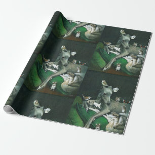 Whippet Mäuse-und Vogel-Packpapier Geschenkpapier
