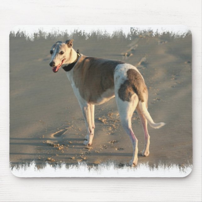 Whippet Mausunterlage Mousepad (Vorne)