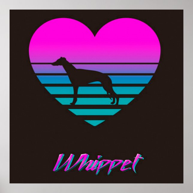 whippet mignon chien | Idées de décoration (Devant)