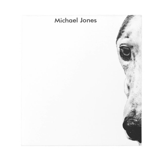 Whippet Notizblock (Vorderseite)