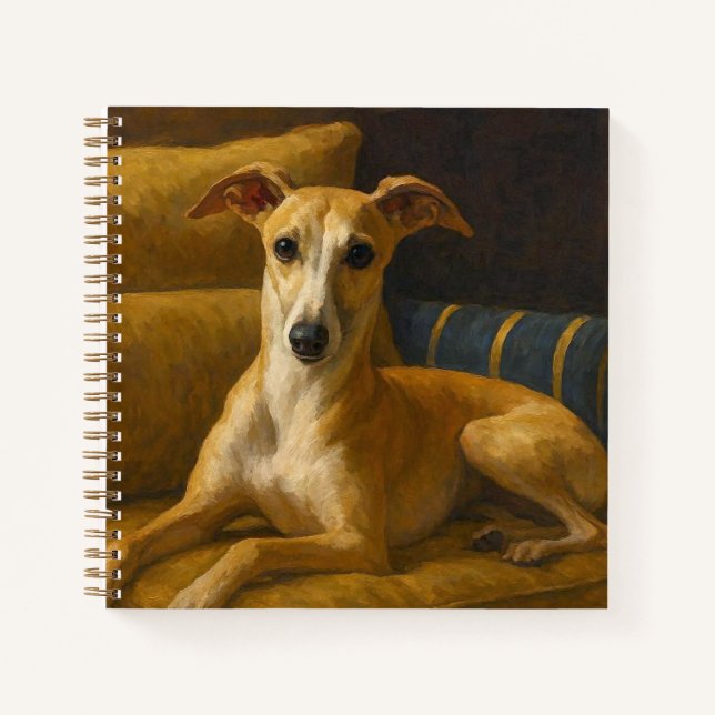 Whippet Notizbuch (Vorderseite)