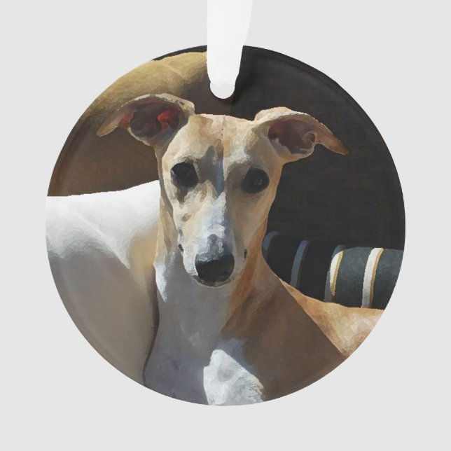 Whippet Ornament (Vorderseite)