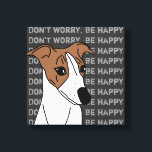 Whippet Pop Art Leinwanddruck<br><div class="desc">Retro Pop Art Original Hundeschild von niedlich besorgtem Whippet mit inspirierendem und positivem Text "Keine Sorge, sei glücklich" auf Leinwand gedruckt. Ein muss Sie motiviert und auf Kurs behalten werden, besonders für diejenigen, die Tiere und Hunde Liebe.</div>