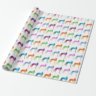 Whippet Popart Geschenkpapier