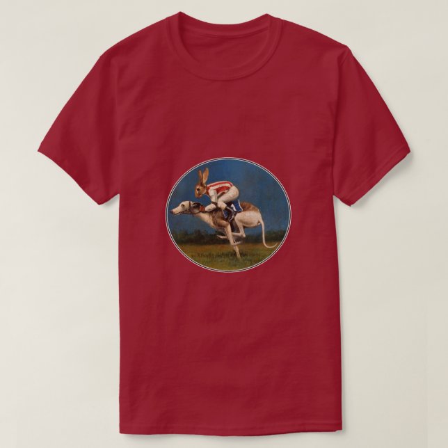 Whippet Racer drôle T-shirt (Design devant)