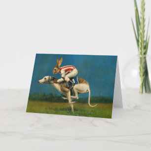 Whippet Racer Greetings Card Karte