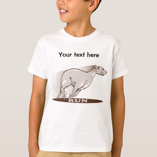 Whippet Running T-Shirt (Vorderseite)