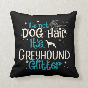 Whippet  Sein Hund schädigt seinen Grauhund-Glitze Kissen
