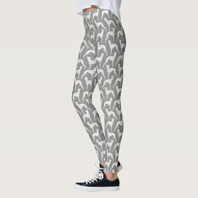 Whippet Silhouette-Muster Leggings (Links)