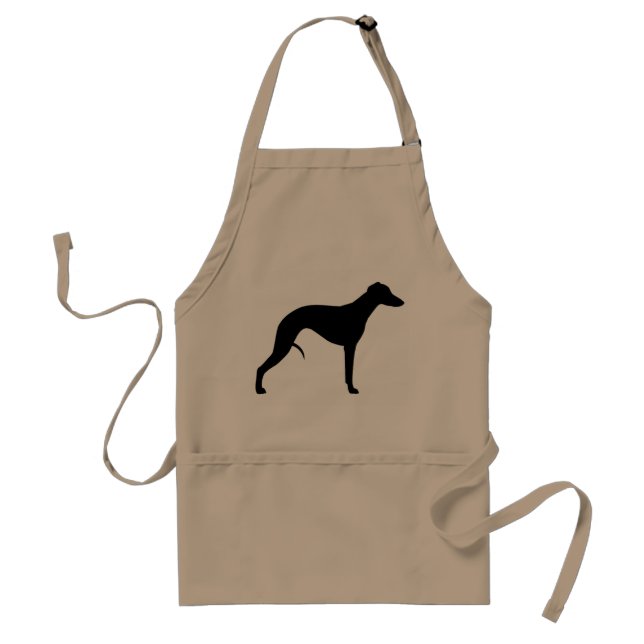 Whippet Silhouette Schürze (Vorne)