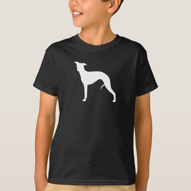 Whippet Silhouette T-Shirt (Vorderseite)