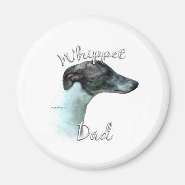 Whippet Vater 2 Magnet (Vorne)