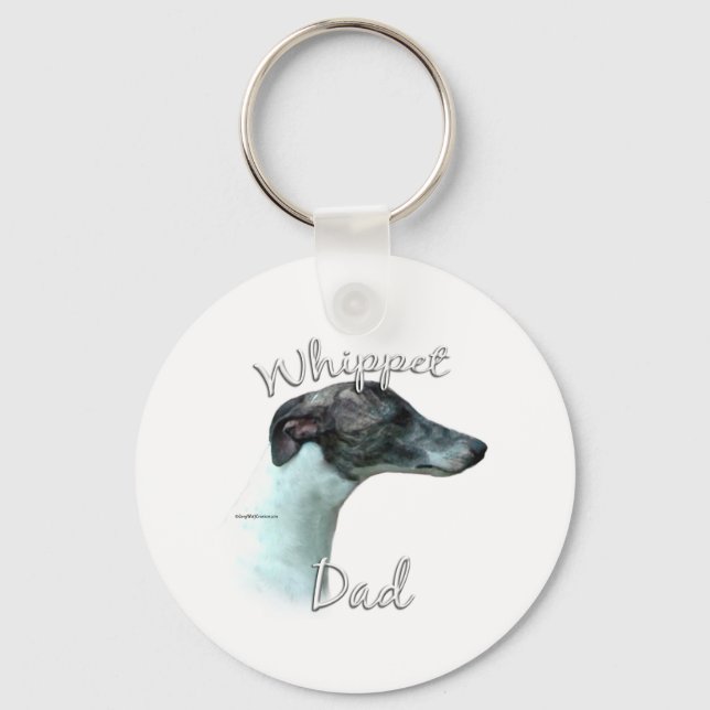 Whippet Vater 2 Schlüsselanhänger (Vorderseite)
