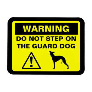 Whippet Wachhund Warnung Magnet