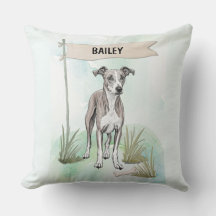 Whippet-Wasserfarbe Personalisierter Hund
