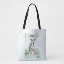 Whippet-Wasserfarbe Personalisierter Hund
