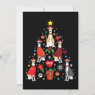 Whippet-Weihnachtsbaumschmuck Lustiger Hund Mama P Einladung