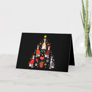 Whippet-Weihnachtsbaumschmuck Lustiger Hund Mama P Karte