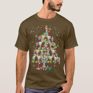 Whippets Christmas Tree Funny Whippets Lover Chris T-Shirt