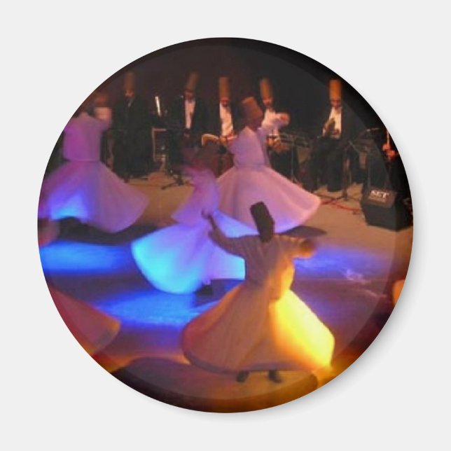 Whirling-Dervishs-Zeremonie-Kappadocia-Türkisch-ni Magnet (Vorne)