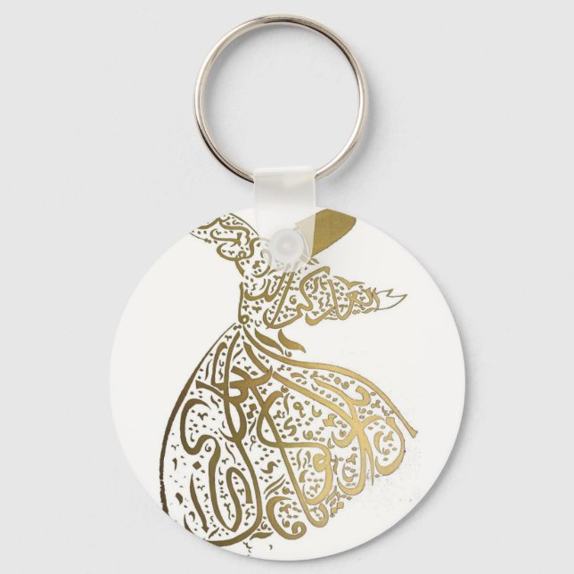 Whirling Sufi Dervish Schlüsselanhänger (Vorderseite)
