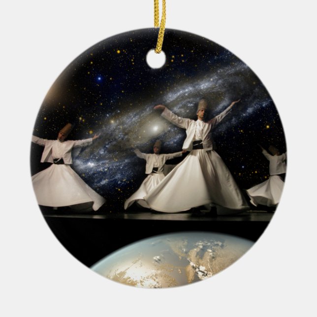 Whirling Universum Keramik Ornament (Vorne)
