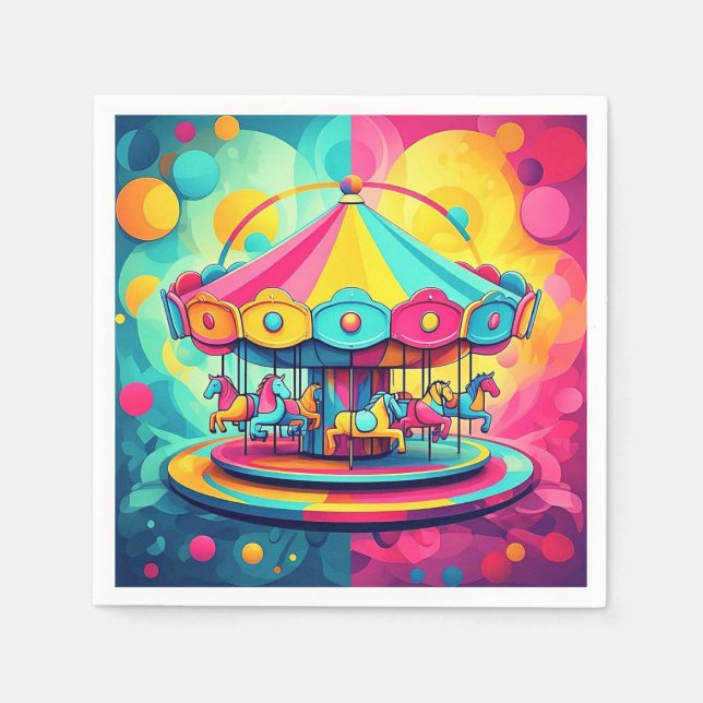 " WHIRLING WONDER " SERVIETTE (Vorderseite)