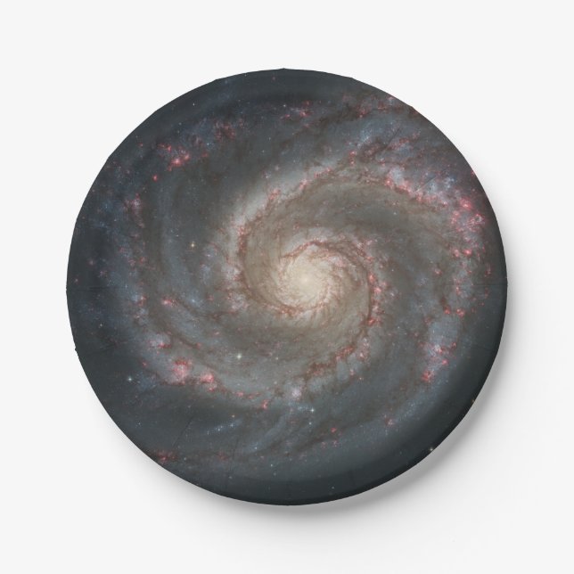 Whirlpool Galaxy Pappteller (Vorderseite)