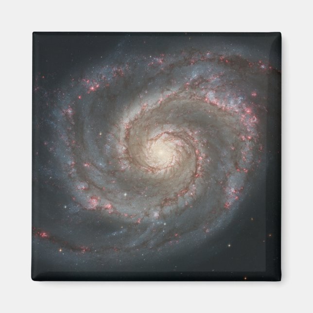 Whirlpool Galaxy (Space) (Universe) (Messier 51A) Magnet (Vorne)